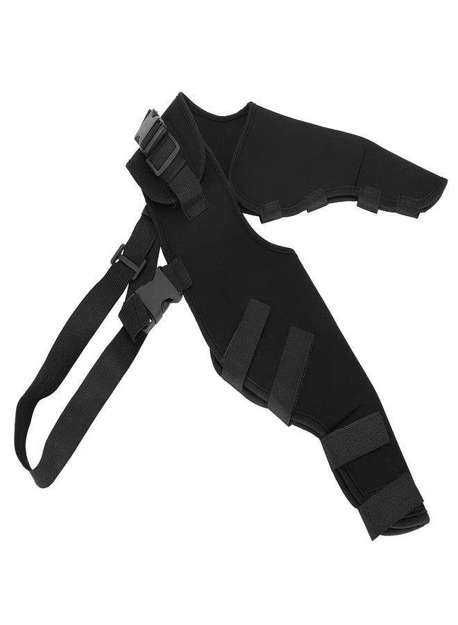 زيرون دعامة ورك للكلاب من زيرون لدعم الساق الممزقة، ودعامات ركبة للكلاب لتخفيف آلام المفاصل، وتحسين التعافي مع دعامة ركبة الكلاب (HJ25 بنطال ضيق خلفي مزدوج أسود مقاس L) - Image 2